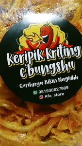 keripik singkong daun jeruk/keripik kriwil/keripik singkong/makanan ringan/cemilan
