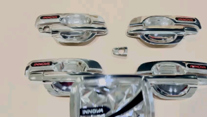 Paket Outer Handle Tank Cover Innova Lama Old 2005 2010 2014 2015 Diamond Hitam Chrome