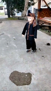 setelan pangsi anak real pict terbaru seragam sd motif batik iket kepala pakaian tradisional