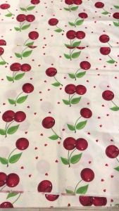 Red Cherry plum 3in1 Bedsheet Canadian Fabric