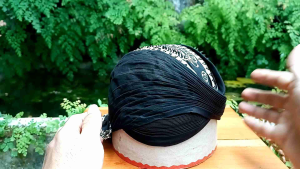 Blangkon Mataram Super Halus Hitam Motif Sabuk inten Untuwalang