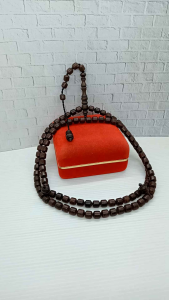 tasbih kayu galih asem purba motif marjan h345