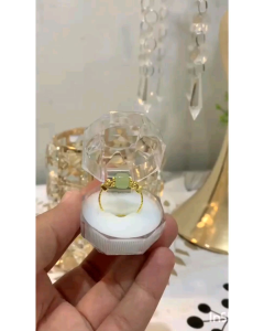 Cincin Batu Giok Hijau Asli All Size Permata Cantik Ikatan Anti Luntur Tidak Gatal No Menghitam
