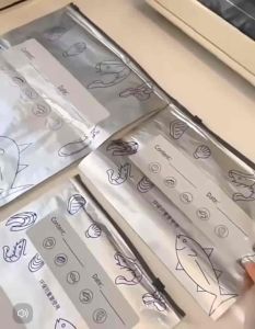 Readystock 现货🇲🇾 铝箔保鲜密封袋家用冰箱食物冷冻肉专用铝箔保鲜密封袋家用冰箱食物冷冻肉专用收纳袋保鲜袋密实冷冻袋 aluminium foil zip lock food storage bag