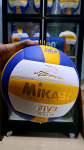 BOLA VOLI MIKASA MV2200 SUPERGOLD MURAH GRATIS DOP JARING BOLA DAN POMPA MINI