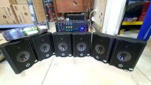Paket SoundSystem Cafe Dan Restoran Amplifier Bluetooth Usb Speaker 6 Titik
