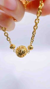 Gelang Tangan Gold Bead Emas Bangkok Gold Plated Bracelet Elegant Sesuai Majlis Wedding