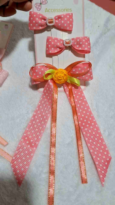 Hair ribbon set for your cute little one