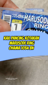 Kail Pancing Kotakan Isi 75–100 pcs Marusode Ring OHAMA 1054BN By Bless Size 1–12 | Kail Tajam & Kuat