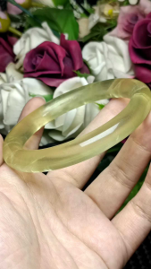 (Certificate) High Grade Brazil Citrine Crystal Stone Super shiny Bangle 58mm+- (附证书)高货超闪巴西黄水晶手镯 58mm+-
