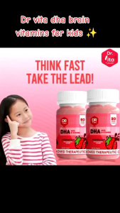 BUY 2 Dr. Vita DHA 30 Gummies Best for Kids Brain & Energy Booster Immune System Development Growth Good Sleep