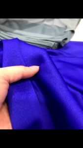 vải lụa tằm ướt màu xanh copan loại 1 _( khổ 1m5) dày mềm rũ co dãn nhẹ may đầm váy áo dài áo kiểu vv