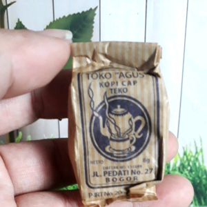 kopi tulen tanpa gula cap teko kemasan kertas khas bogor 100% asli murni isi 15 pcs
