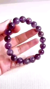 [MY🇲🇾 Ready Stock]💜✨10MM 紫钛晶手串 Purple Titanium Quartz Bracelet｜高频能量 ✦ 激发潜能 ✦ 情绪稳定 ✦ 灵性提升｜