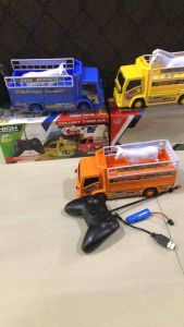 Mainan Truk Remot Batre cas anak bisa jalan ada lampu dan bunyi telolet