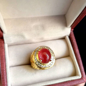 Cincin Batu Red Baron Mewah Elegant