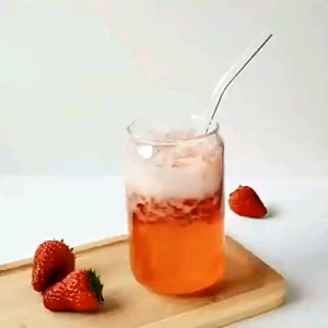 Glass Cup With Lid and Straw Transparent Bubble Tea Cup Juice Glass Beer Can Milk Mocha Cups Breakfast Mug Drinkware