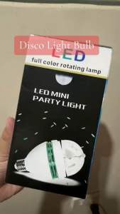 XUNDDHUB LED Crystal Color Mini Party Disco Bulb Auto Rotate RGB lights