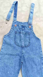 celana panjang overall jumpsuit jeans anak perempuan 3-6 tahun