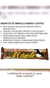 5 Sachets Sabah Brand Imported Made from Malaysia Pampagana Pampatigas Sabah Miracle Energy Coffee Legit Effective Enhancement for Men and Women
