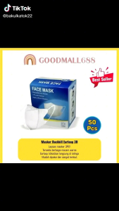 Masker Duckbill Hitam Isi 50 Pcs Murah Meriah Alisa Store