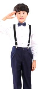 Boys Bowtie Kid Suspender Y Back Adjustable  2 to 8 yrs old
