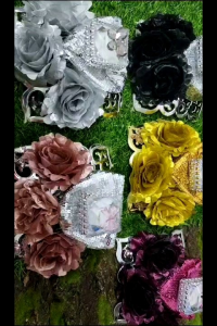 Bekas cincin#23 is a flowery bekas holding a ring box in weddings