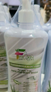 Fine Skin Solutions Cucumber and Aloe Vera Face and Body Wash