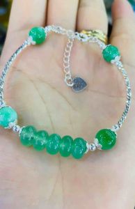 Lắc tay bạc s925 mic điếu ngũ phúc đá mệnh TA thiên nhiên may mắn tài lộc