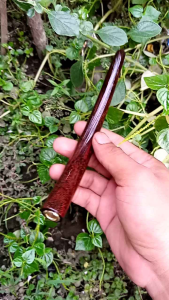 Pipa cangklong kayu gali asem super lengkung 14cm