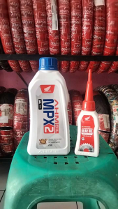Oli mesin original AHM MPX2 dan oli gear gardan matic