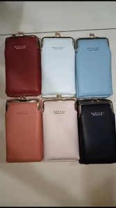 MANYIDI X001-42 DOMPET TAS SELEMPANG WANITA KONDANGAN PESTA PARTY TALI PANJANG BAHAN TEBAL KULIT JERUK HALUS MUAT HP