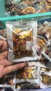 Hộp 30 gói trà đông trùng hoa cúc trà bồi bổ cơ thể [Táo đỏ kỷ tử long nhãn hoa cúc đông trùng]