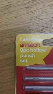 เหล็กปั๊มรู ตุ๊ดตู่ 9ตัว/ชุด