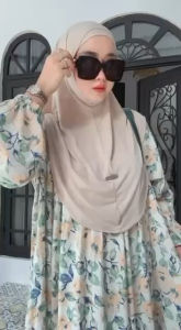 Set Gamis Wanita Muslimah Hijab syari Allsize Bahan Rayon Premium Busui Friendly