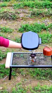 Square Grill Pan Teflon Wajan BBQ Bakaran Sate Serbaguna Grill Pan