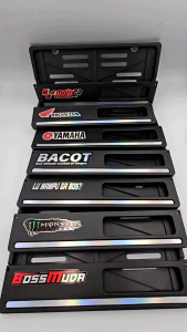 Dudukan Plat Nomor List Hologram Menyala Dan Free Stiker Hologram Universal Semua Motor