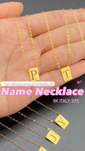 ตัวอักษรทองคำแท้ 9K ITALY 375" - สร้อยชื่อตัวอักษรทองคำแท้ 9K ITALY 375