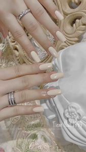 Nailbox TAY Màu Trắng Kem Sơn Trơn