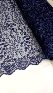 Bahan kain tile bordir salur spaingle payet