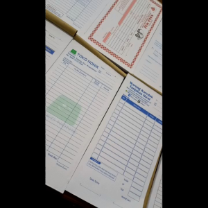 NOTA MURAH CUSTOM 1/3 1 PLY isi 100 (MIN 3 BUKU) NOTA NAMA TOKO SENDIRI NOTA WARUNG Y&HYudhagrafika