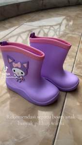 Sepatu Boots Anak / Cewe Cowo Perempuan Laki Laki Motif Animal Sanrio Kuromi Cinnamoroll - A182 A172 4U UMBRELLA