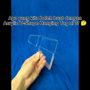 [Ready Stock !!] Acrylic U-Shaped Hanging Office Desk Name and Number Tag