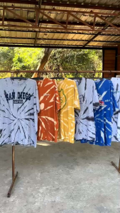 เสื้อยืด มัดย้อม วินเทจ โทนสีเทา มือสอง เกรด - มือสอง เสื้อยืด มัดย้อม วินเทจ โทนสีเทา มือสอง