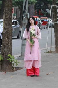 Áo dài cách tân nữ 4 tà Hinh Duyệt dáng suông xưa Chaang may sẵn áo dài lụa nơ hoa nhí dự tiệc cưới lễ tết đẹp ADC765 Chất Liệu Lụa Satin Cao Cấp - Lazada