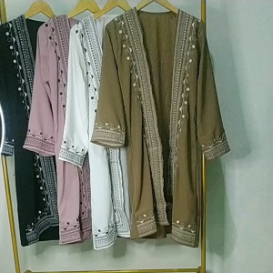Outer Kardigan Morocco Embroidery Bordir Afiza