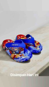 Sendal Jepit Anak Cowok Laki Laki Model Terbaru Karakter Superhero Avenger Bisa COD