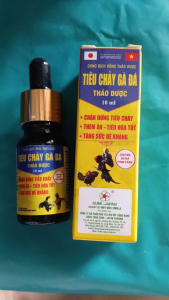 Trị tiêu chảy cho gà đá chim cảnh. Tăng cường sức đề kháng. Chai 10ml Dùng dịch uống.