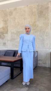 KYOMI ONESET SETELAN WANITA BUSUI ONESET OUTER SET WANITA ONE SET KANCING