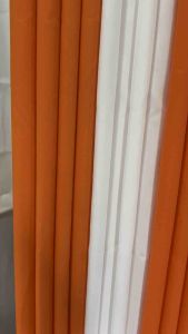 Onhand Tangerine curtain(56"width 5ft-10ftlenght)sold per piece only